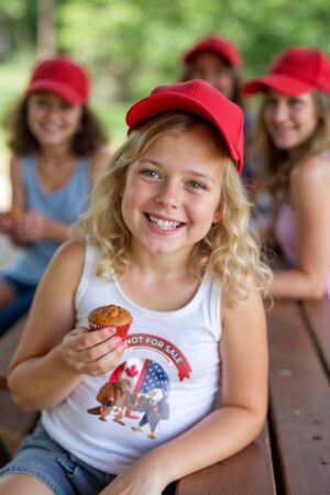 kids female Tank-Top_White